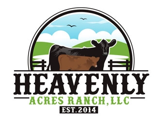 Heavenly Acres Ranch, LLC logo design by DreamLogoDesign