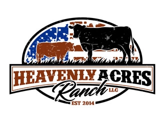 Heavenly Acres Ranch, LLC logo design by DreamLogoDesign