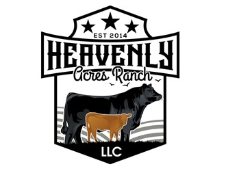 Heavenly Acres Ranch, LLC logo design by DreamLogoDesign