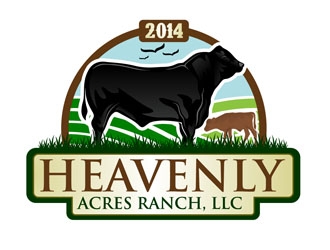 Heavenly Acres Ranch, LLC logo design by DreamLogoDesign