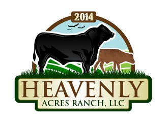 Heavenly Acres Ranch, LLC logo design by DreamLogoDesign