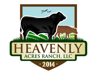 Heavenly Acres Ranch, LLC logo design by DreamLogoDesign