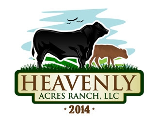 Heavenly Acres Ranch, LLC logo design by DreamLogoDesign