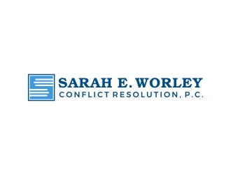 Sarah E. Worley Conflict Resolution, P.C. logo design by Mbezz