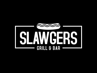 SLAWGERS GRILL & BAR logo design by done