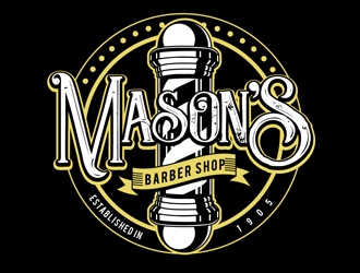 Mason’s Barber Shop  logo design by shere
