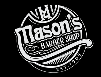 Mason’s Barber Shop  logo design by shere