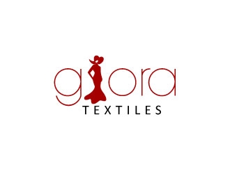 glora textiles logo design by uttam