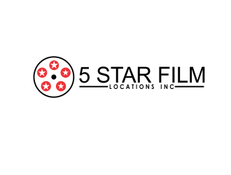 5 Star Film Locations Inc logo design by giphone