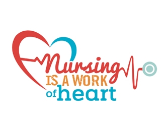 Nursing Is A Work Of Heart logo design by ingepro