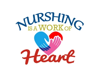 Nursing Is A Work Of Heart logo design by ingepro