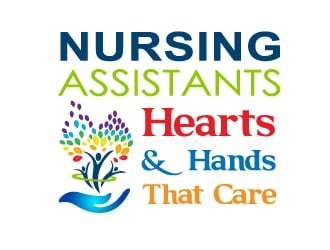 Nursing Assistants: Hearts & Hands That Care logo design by Marianne