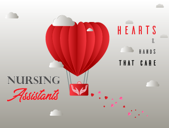 Nursing Assistants: Hearts & Hands That Care logo design by AnuragYadav