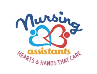Nursing Assistants: Hearts & Hands That Care logo design by ingepro