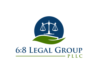6:8 Legal Group, PLLC logo design by RIANW