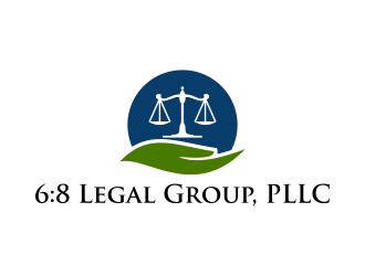 6:8 Legal Group, PLLC logo design by RIANW