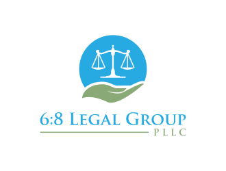 6:8 Legal Group, PLLC logo design by RIANW