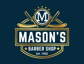 Mason’s Barber Shop  logo design by MAXR