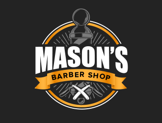 Mason’s Barber Shop  logo design by BeDesign