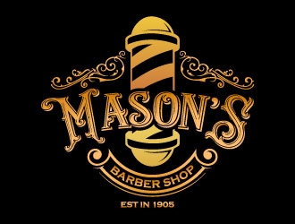Mason’s Barber Shop  logo design by daywalker