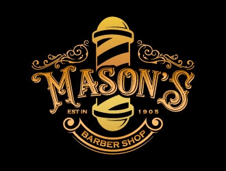 Mason’s Barber Shop  logo design by daywalker