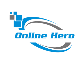 the online hero logo design by Greenlight