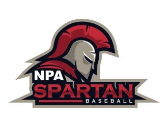 NPA Spartan Baseball logo design by 6king