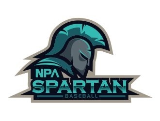 NPA Spartan Baseball logo design by 6king