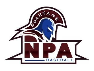 NPA Spartan Baseball logo design by 6king