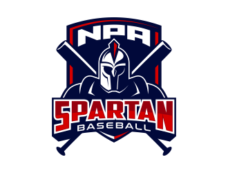 NPA Spartan Baseball logo design by ArniArts