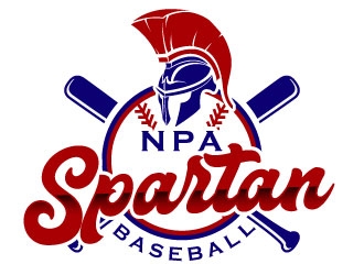 NPA Spartan Baseball logo design by daywalker