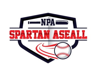 NPA Spartan Baseball logo design by Upoops