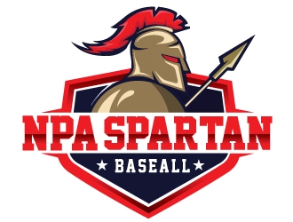 NPA Spartan Baseball logo design by Upoops