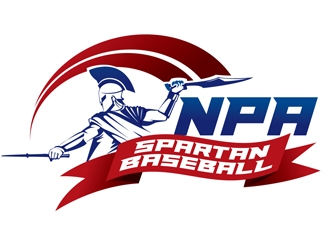 NPA Spartan Baseball logo design by shere