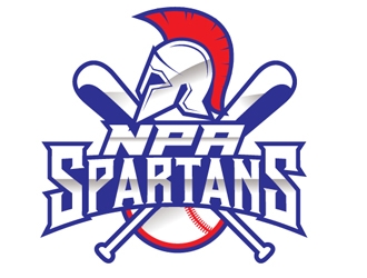 NPA Spartan Baseball logo design by shere