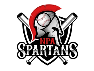 NPA Spartan Baseball logo design by DreamLogoDesign