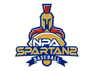 NPA Spartan Baseball logo design by DreamLogoDesign