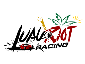 Luau Riot Racing logo design by Coolwanz