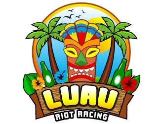 Luau Riot Racing logo design by uttam