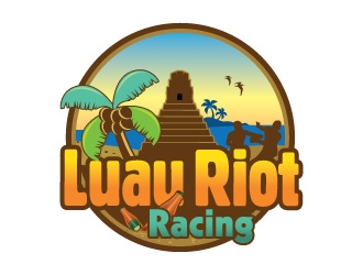 Luau Riot Racing logo design by Suvendu