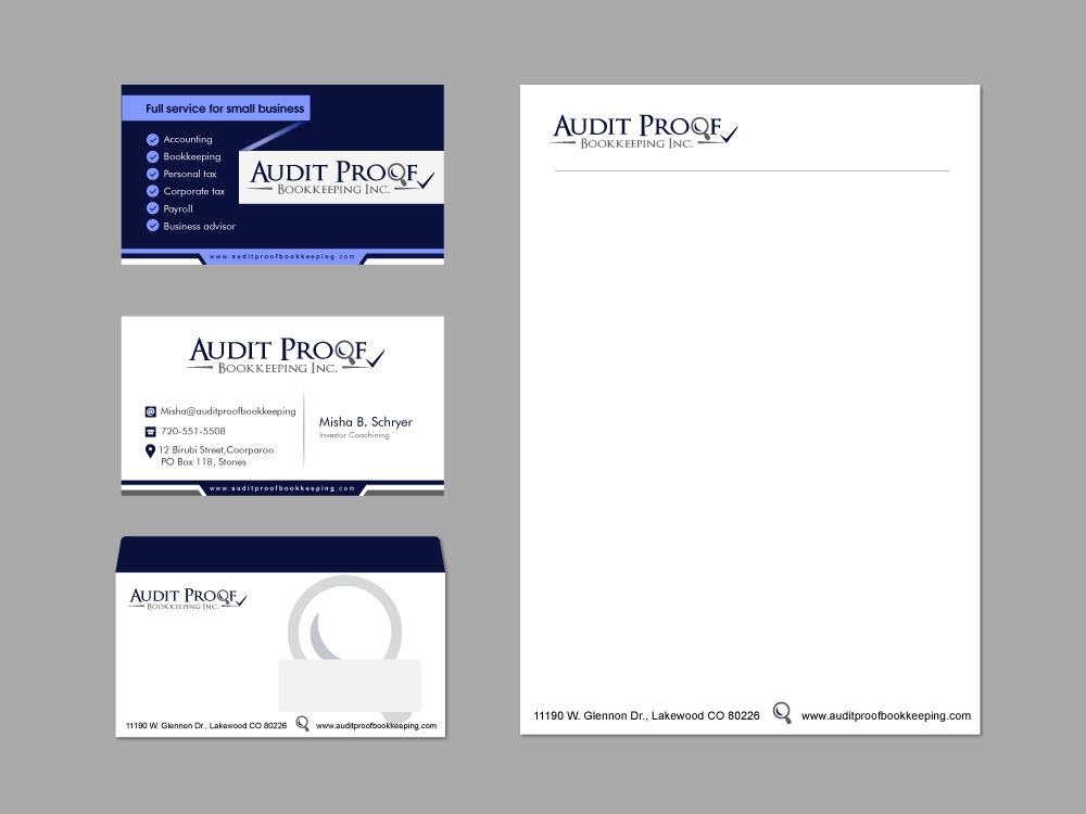 Audit Proof Bookkeeping Inc. logo design by shravya