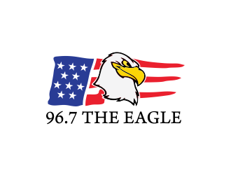 96.7 The Eagle logo design by akhi