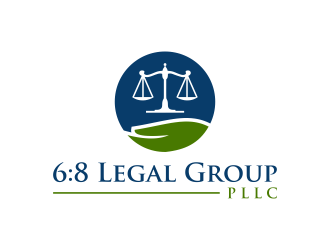 6:8 Legal Group, PLLC logo design by RIANW