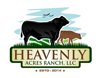 Heavenly Acres Ranch, LLC logo design by DreamLogoDesign