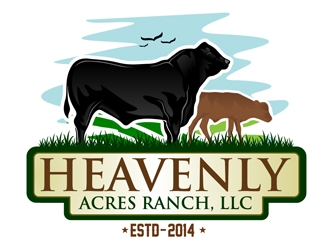 Heavenly Acres Ranch, LLC logo design by DreamLogoDesign