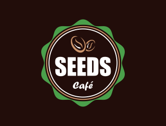 Seeds Cafe logo design by ubai popi