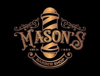 Mason’s Barber Shop  logo design by daywalker