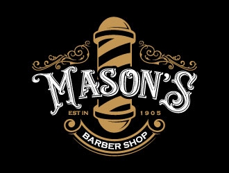 Mason’s Barber Shop  logo design by daywalker