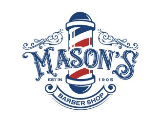 Mason’s Barber Shop  logo design by daywalker