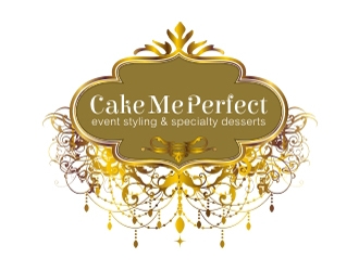 Cake Me Perfect - event styling & specialty desserts logo design by aladi